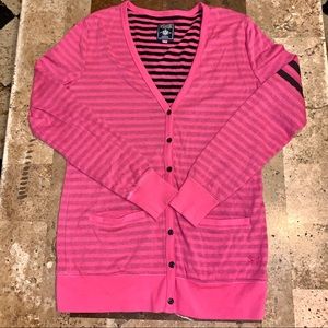 Women’s SZ M PINK Victoria’s Secret Cardigan